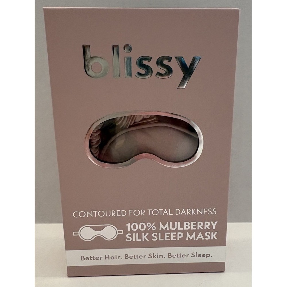 Blissy 100% Mulberry Silk Sleep Mask Pink